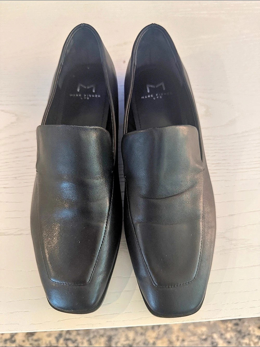 Marc Fisher LTD Mlhemmy Leather Loafer Black US 8